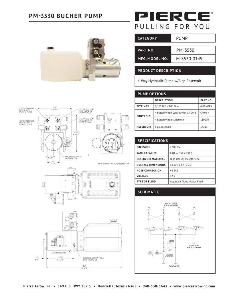 PM-3530 Spec Sheet — Page 1