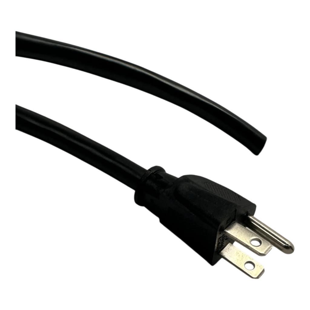 The PIERCE Wired Control for 110V 654 Series Single Phase Winch, featuring a black power cord and three-prong plug, is displayed against a plain white background.