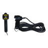 PIERCE Toggle Switch Remote with a 20ft coiled cord and 4-prong vulcanized plug, shown from the top and side on a white background.