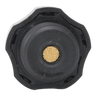 ¾" Breather Plug by Bucher Hydraulics, Inc., designed for Bucher & Monarch Pumps, features a black plastic cap with a gold mesh center that provides splash protection for hydraulic reservoirs.