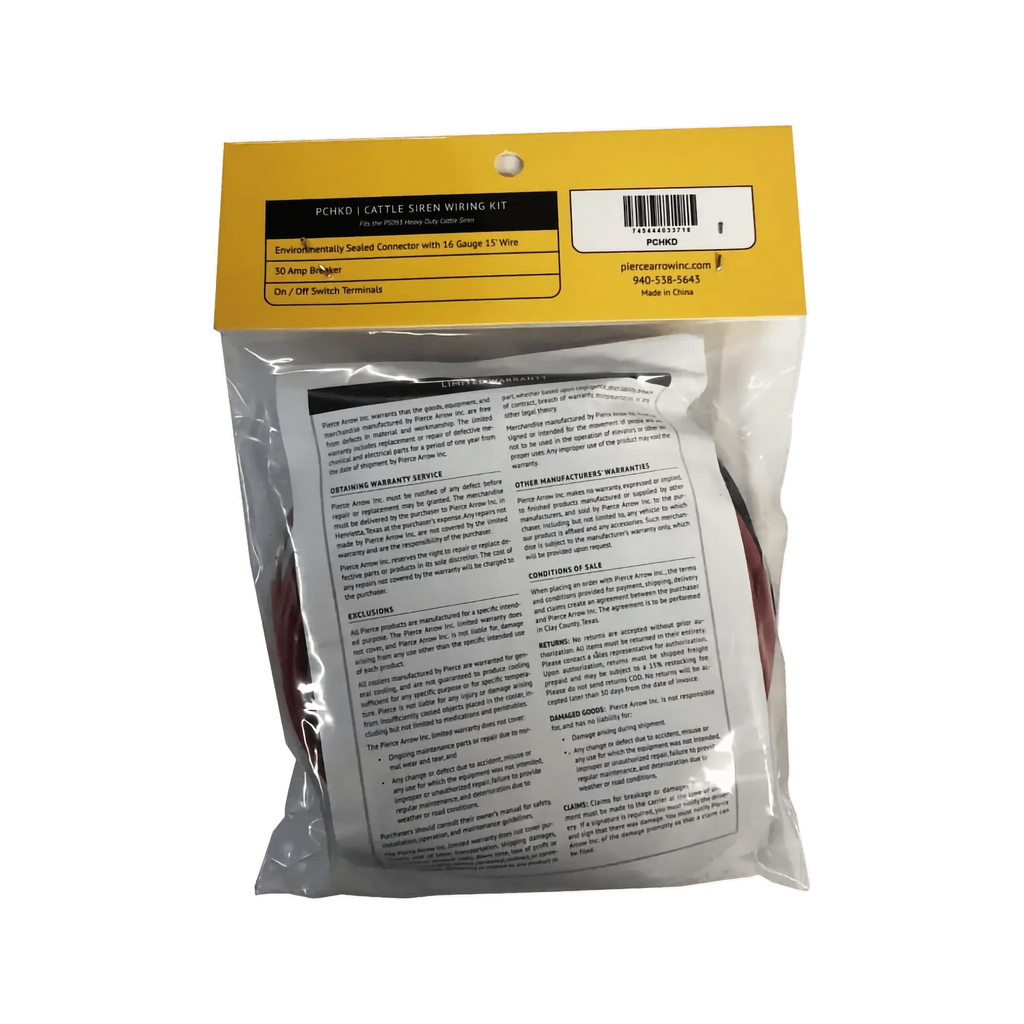 Wiring Kit for PS093 Cattle Siren