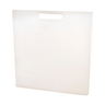 The PIERCE Coolers Cutting Board Divider (75 Quart) is a white, rectangular board with a built-in handle, shown standing upright against a white background.
