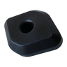 The PIERCE Coolers | Foot | Version 2 features a black, square rubber base with rounded corners and a central hole, shown against a white background.