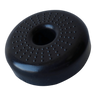 The PIERCE Coolers | Foot is a black, round, donut-shaped item featuring small raised bumps on its top surface.
