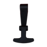 The PIERCE Coolers | Latch, a black T-shaped door knocker, is displayed against a white background.