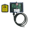 The PIERCE 4 Function Wireless Remote Control System | Roll-off Trailer Edition features a remote with F1–F4 buttons, designed for convenient hydraulic pump or roll-off trailer operation.