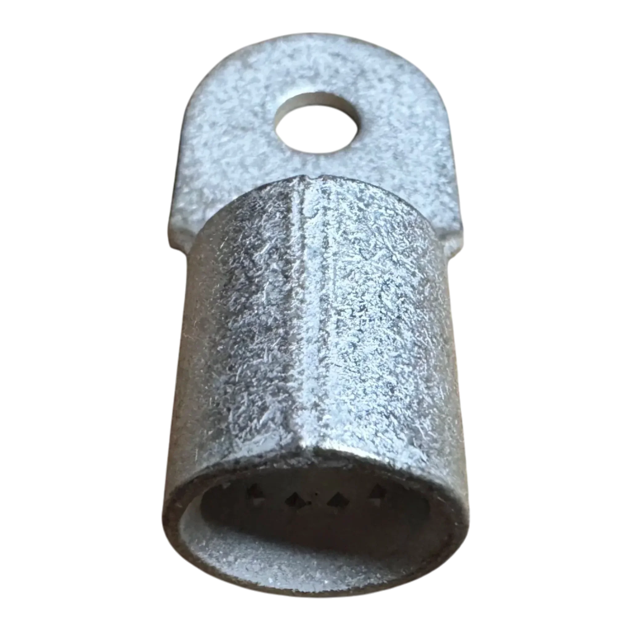 The PIERCE Winch Cable Eyelet for PS9000 and PS12000 Recovery Winches features a cylindrical body with a flat, holed end for secure cable attachment.