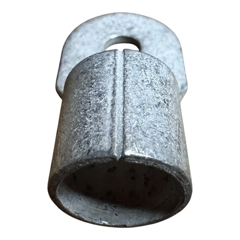 A close-up of the PIERCE Winch Cable Eyelet for PS20000 Recovery Winches, featuring a circular opening and looped end, perfect as a replacement part for winch cable setups, displayed on a white background.