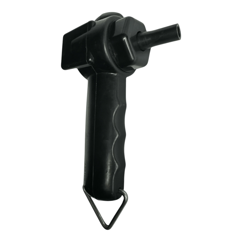 PIERCE Universal Toggle Switch Remote - No Cord by PIERCE: a black plastic air pump handle with nozzle and metal loop at the base, resembling a replacement pendant, shown isolated on white background.