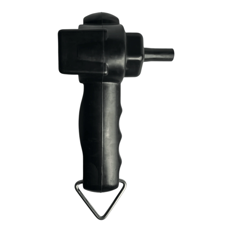 The PIERCE Universal Toggle Switch Remote (No Cord) by PIERCE features a black plastic nozzle, contoured handle, and metal triangular base loop, resembling a toggle switch remote—shown on a white background.