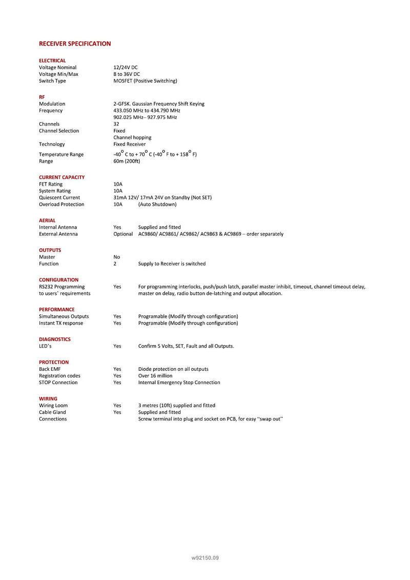 92150 - 2 Function Air System with Standard Transmitter — Page 2