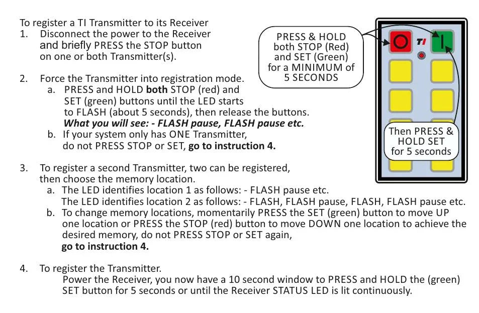 11 Series - Standard Transmitter Coding - Page 1