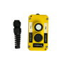 PIERCEs Universal Momentary Pendant Control features two buttons labeled UP and DOWN, a side black connector cable, and is perfect for industrial use.