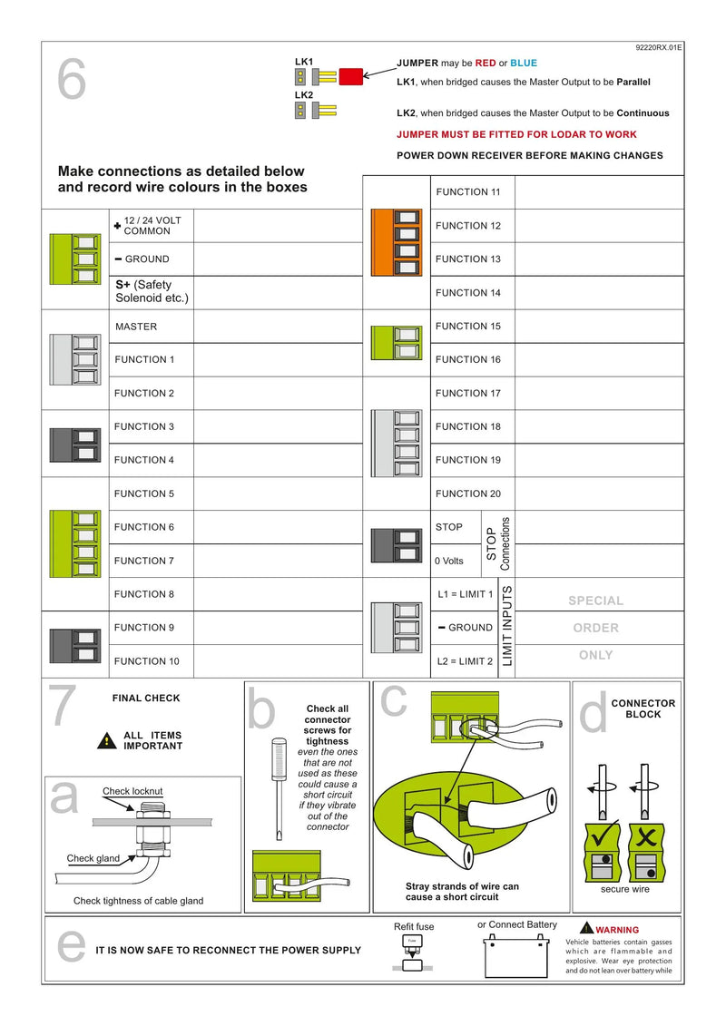 92-93 Series - Wiring Instructions for 10, 16, 20 Function Receivers — Page 2