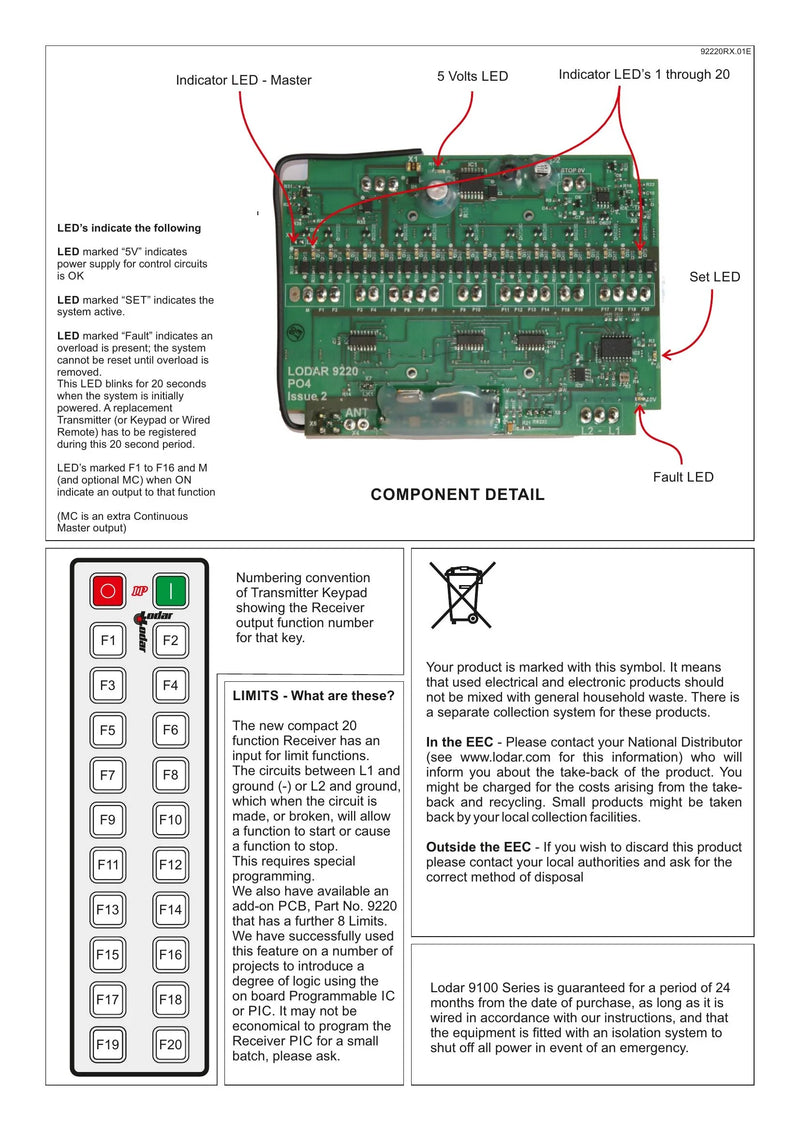 92-93 Series - Wiring Instructions for 10, 16, 20 Function Receivers — Page 3