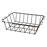 The PIERCE Coolers Basket 20 Quart is a rectangular black wire basket with four handles, displayed against a plain white background.