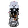Front view of a Bucher Hydraulics, Inc. Pump 2 Way (Power Up / Power Down) with metal parts and a 2.5 gal. poly reservoir, suitable as a double-acting hydraulic pump for multiple uses.