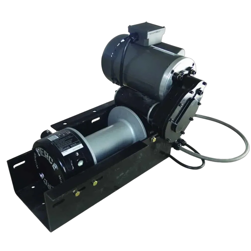 11,000 lb 110V Worm Gear Winch | 8 in Drum