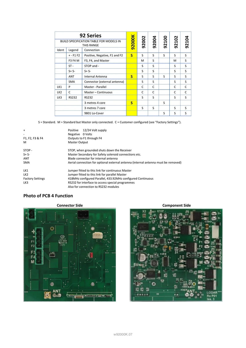 92000K - 2 Function + Keypad with Mini Transmitter — Page 3