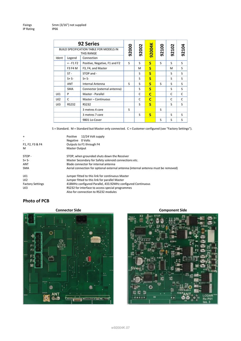 92004K - 4 Function + Keypad with Mini Transmitter — Page 3