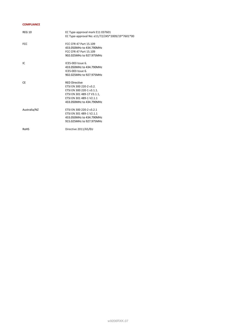 9206RXK - 6 Function Receiver + Keypad — Page 2