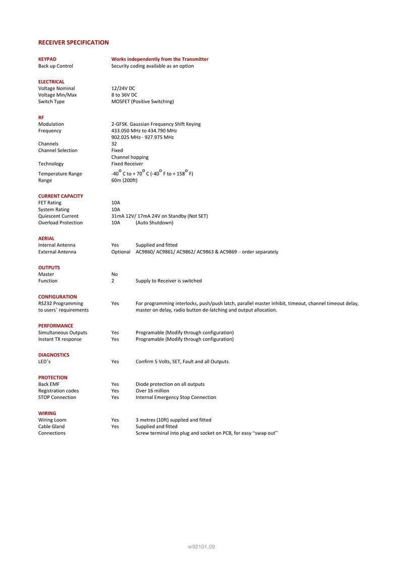 92101 -  1 Function with Standard Transmitter — Page 2
