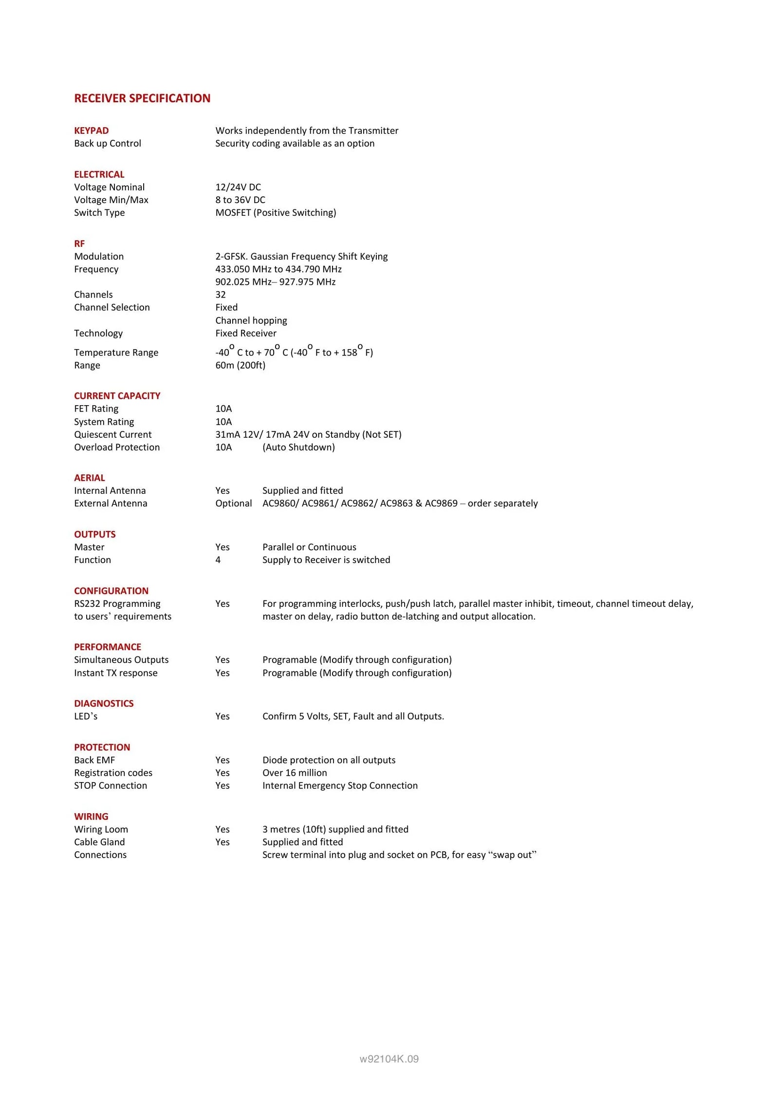 92104K - 4 Function with Standard Transmitter - Page 2