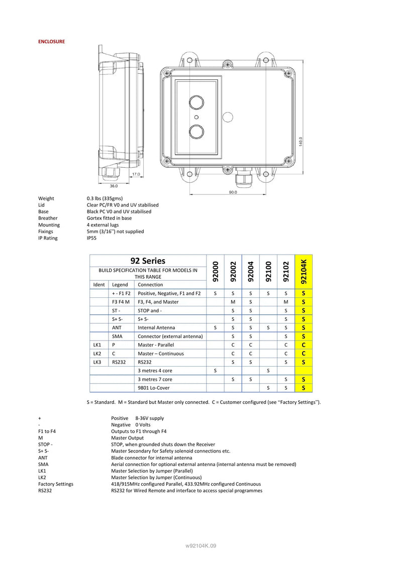 92104K - 4 Function with Standard Transmitter — Page 3