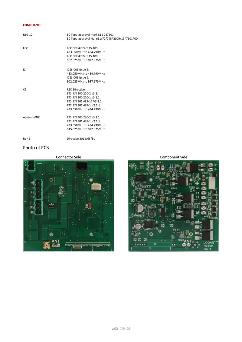 92104K - 4 Function with Standard Transmitter — Page 4