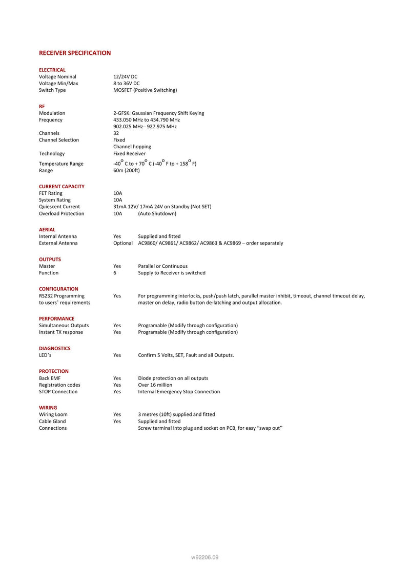 92206 - 6 Function with Standard Transmitter — Page 2