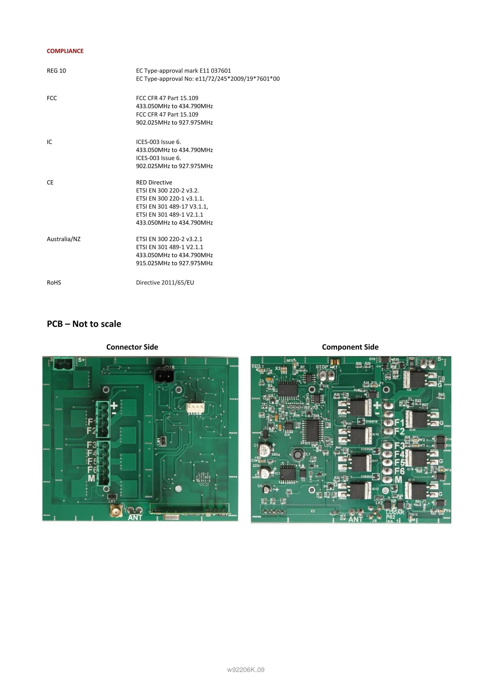 92206K - 6 Function with Keypad Standard Transmitter - Page 4