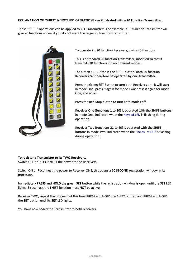 92320 - 20 Function and IP Extended Transmitter — Page 5