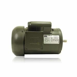 Shown in a side view, the PIERCE 110V Electric Worm Gear Winch Motor features the NEMA 56C mounting frame for easy integration. Ideal as a replacement motor, it meets the robust standards of the PS654-EK series.