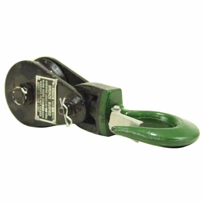 Snatch Block | 4,000 lbs | Safety Swivel Hook - PIERCE 