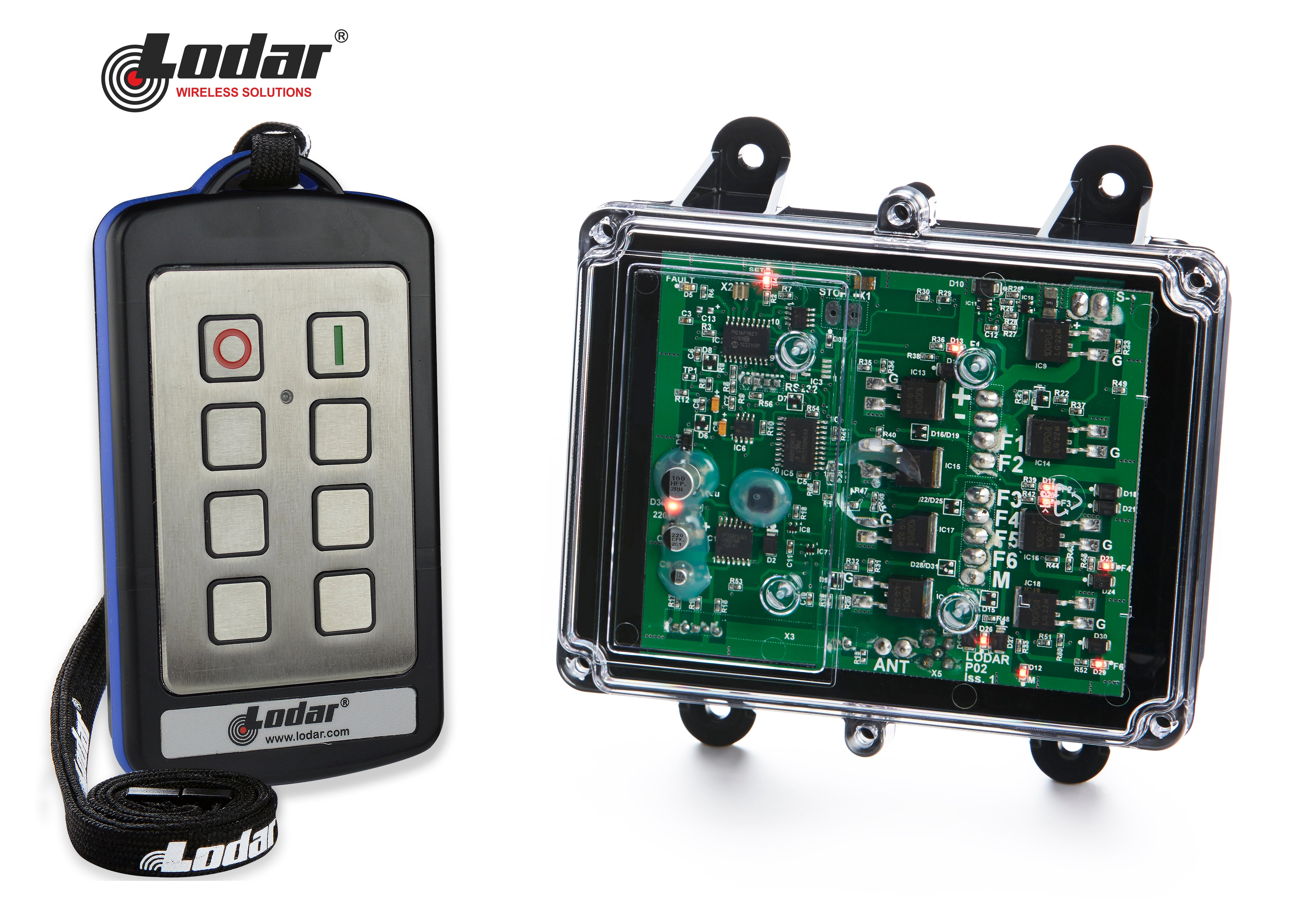 Explore Lodar LTD’s 92 Series FET Receiver, a 6 Function Stainless Steel IP Wireless Control System. Ideal for industrial environments, its compatible with 12/24 volts DC, ensuring robust performance and reliability in demanding settings.