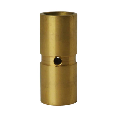 The PIERCE Brass Bushing for Jaw Pin, a cylindrical connector with a central hole, is highlighted against a crisp white background.