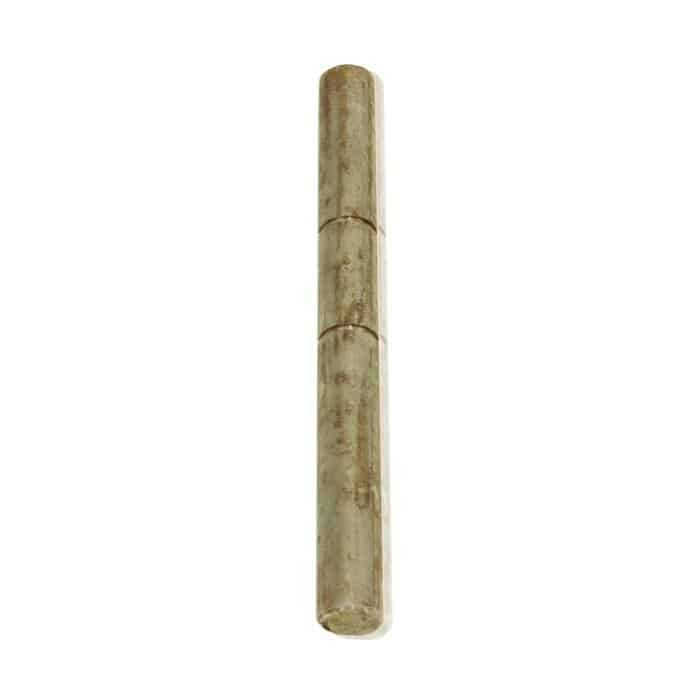 A single bamboo stick on a white background mirrors the precision and simplicity of a PIERCE Clutch Shaft for Worm Gear Winches.